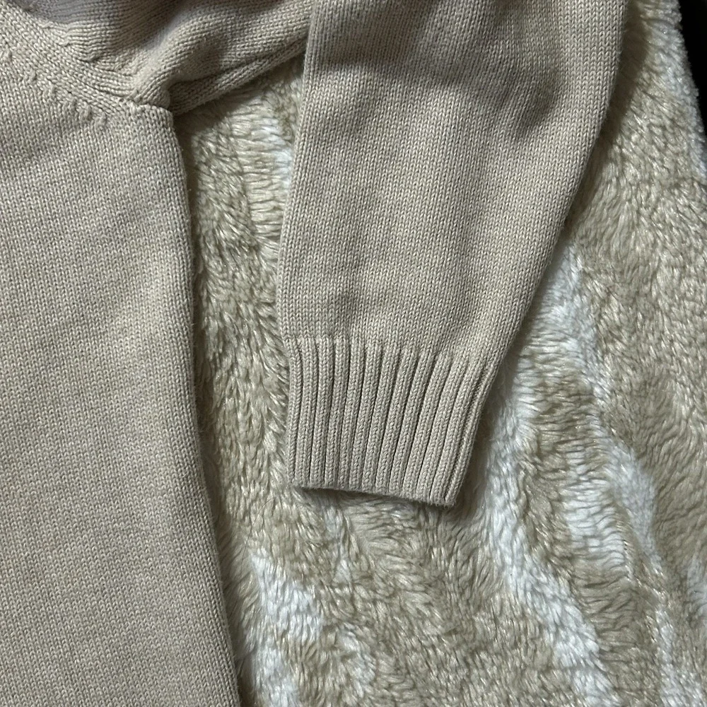 Jos. A. Bank Executive Collection Mens Beige Cotton Shawl Collar Sweater L‎ F15